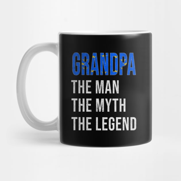 Grand Father European Union Grandpa The Man The Myth The Legend - Gift for European Union Dad With Roots From  European Union by Country Flags